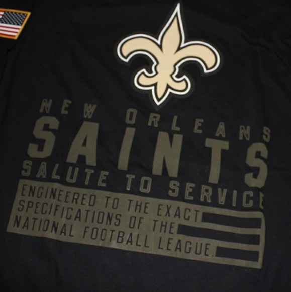 NWT Men's New Orleans Saints Nike Dri-fit Long Sleeve T-shirt - Picture 2 of 12
